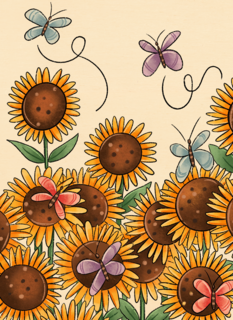 sterkte kaart zonnebloemen matia studio