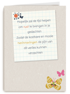 tijd rust gedachten kostbare herinnering verlies verzachten