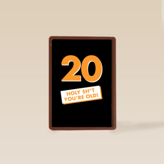 verjaardagskaart man 20 holy shit you are old