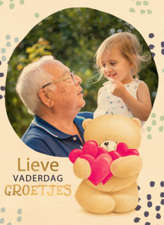 vaderdag fotokaart forever friends lieve vaderdag groetjes