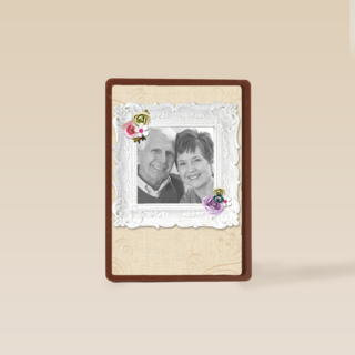 fotokaart onze ouders zijn zoveel jaar getrouwd