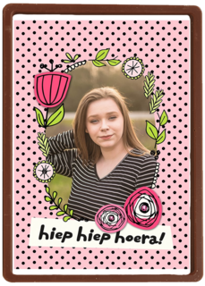fotokaart verjaardag meisje vrouw hiep hiep hoera
