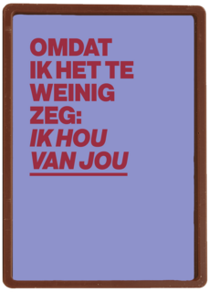 liefde kaart andc omdat ik het te weinig zeg ik hou van jou