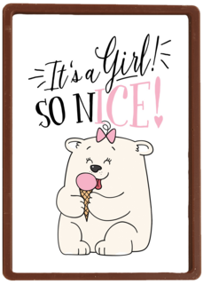 babykaart meisje it is a girl so nice