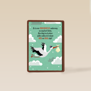 Zwangerschap leukste opa en oma ooievaar