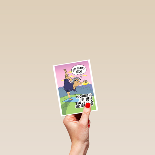 voordat je het weet ben je 70 en vastgeroest