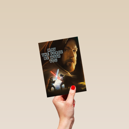 Star Wars kaart may the force be with you