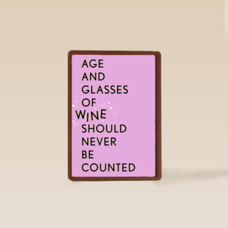 kaart vrouw grappig glasses of wine should never be counted