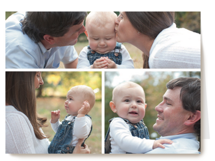dubbele fotokaart liggende foto twee kleine foto