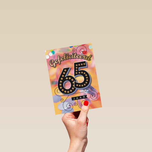 leeftijd vijfenzestig gefeliciteerd