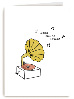 Verjaardagskaart Lang Zal Je Leven Muziek
