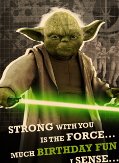 Star Wars Yoda much birthday fun