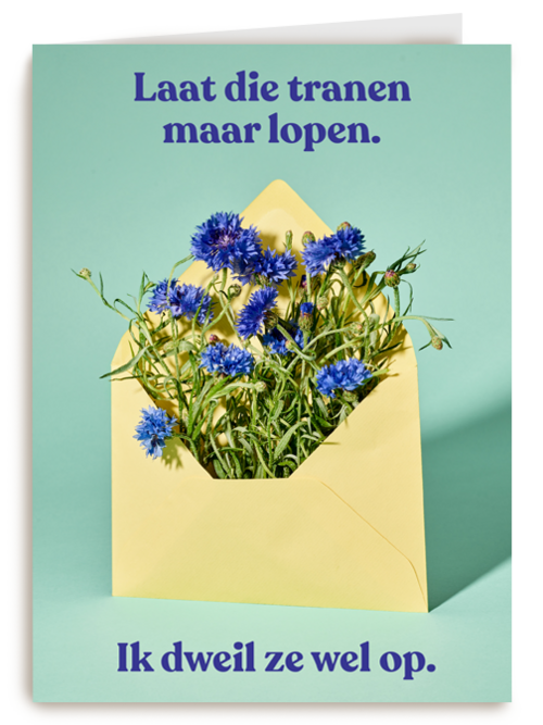 condoleance kaart andc laat die tranen maar lopen