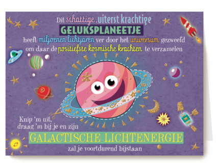 smile kaart geluksplaneetje