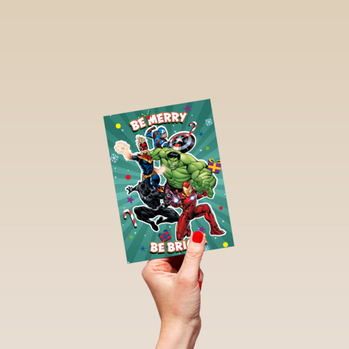 Marvel Avengers be merry be bright
