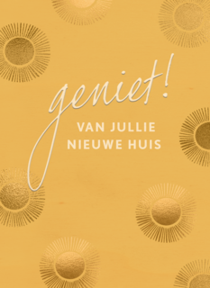 verhuisd kaart geniet van jullie nieuwe huis