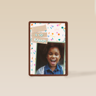 Op Kamp Fotokaart Confetti