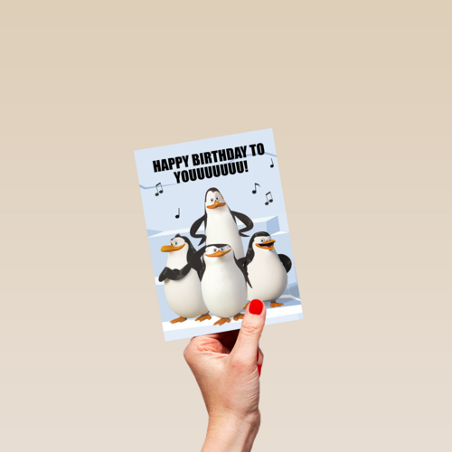Penguins verjaardagskoor