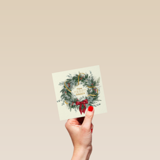Kerstkrans Met Strik