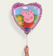 Ballon Hart Peppa Pig & Teddy Multi