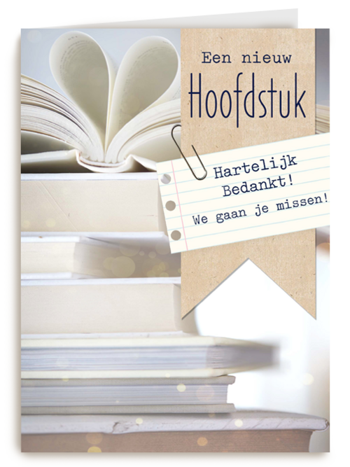 hartelijk bedankt we gaan je missen