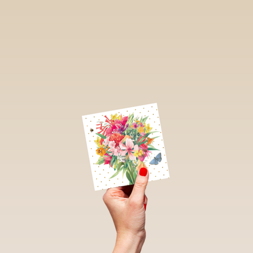Kaart flowers by Marjolein Bastin Boeket bloemen