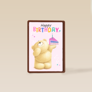 Forever Friends Happy Birthday cake pink