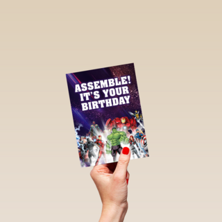 avengers assemble its your birthday verjaardagskaart
