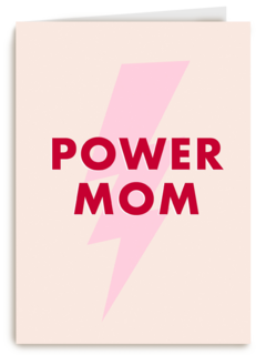 Moederdagkaart Hip Power mom