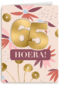 Verjaardagskaart bloemen 65 hoera