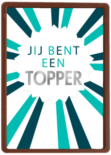 geslaagd kaart jij bent een topper