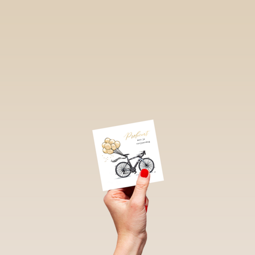 Anna Wijnands Proficiat fiets