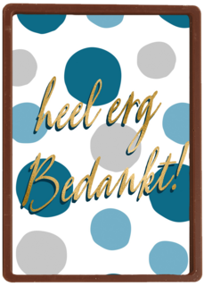 bedankt kaart zakelijk heel erg bedankt stippen