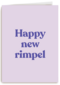 Verjaardagskaart vrouw grappig Happy new rimpel