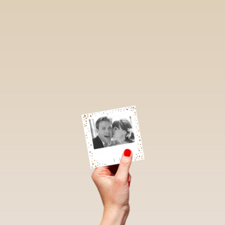 huwelijk kaart stipjes foto kader