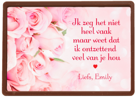 Weet dat ik ontzettend van jou hou