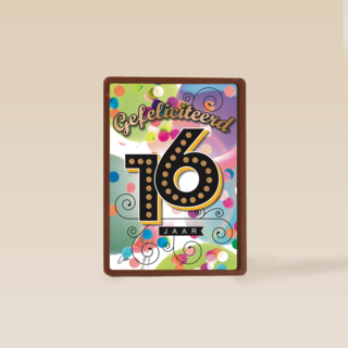 jarig leeftijd 16 zestien gefeliciteerd jaar