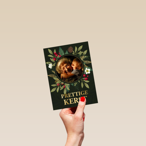 Kerst fotokaart prettige kerst