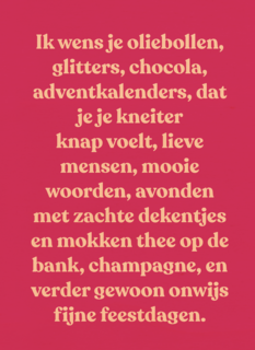 Kerstkaart Andc ik wens je