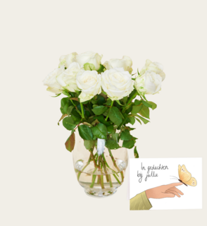 Brievenbusbloemen Rozen Wit