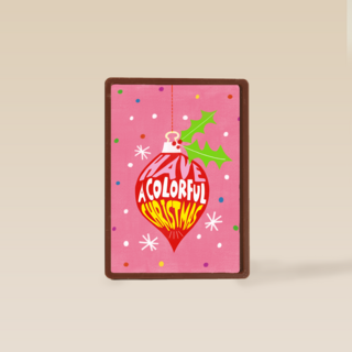 Kerstkaart hip have a colorful Christmas