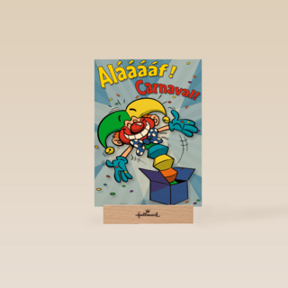 carnavalskaart alaaaf clown uit box