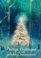 Kerstkaart zakelijk Kerstboom in het bos