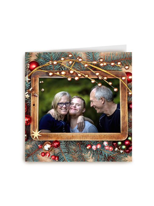 kerstkaart fotokaart fotoframe
