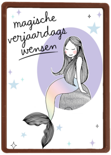 magische verjaardagswensen met een zeemeermin