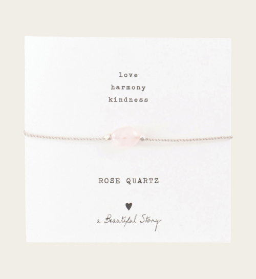 A Beautiful Story Armband Rozenkwarts