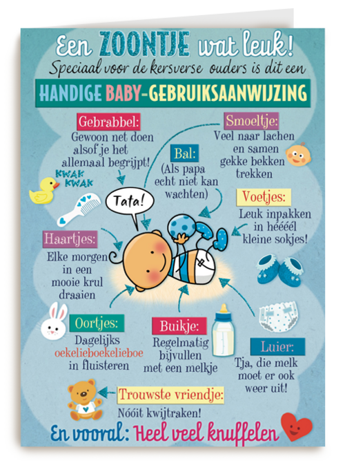 smile kaart baby gebruiksaanwijzing voor een zoon