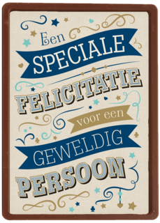ombouw een speciale felicitatie voor een geweldig persoon