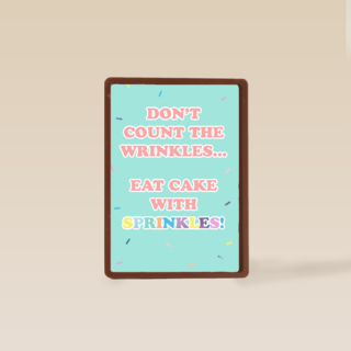 Verjaardagskaart vrouw grappig Dont count the wrinkles