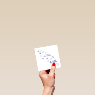 Condoleance oprechte deelneming vlinders